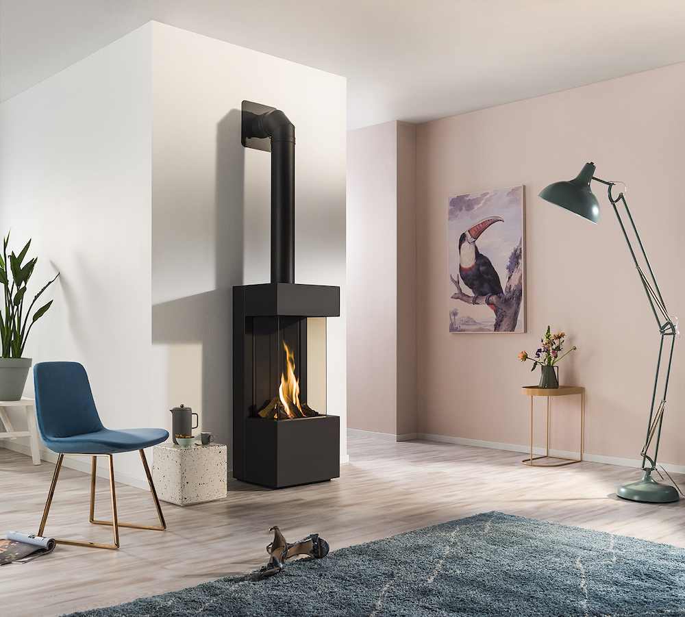 Kachel of haard kopen. Gaskachel Quartz van Trimline Fires #kachel #gaskachel #interieur #trimlinefires