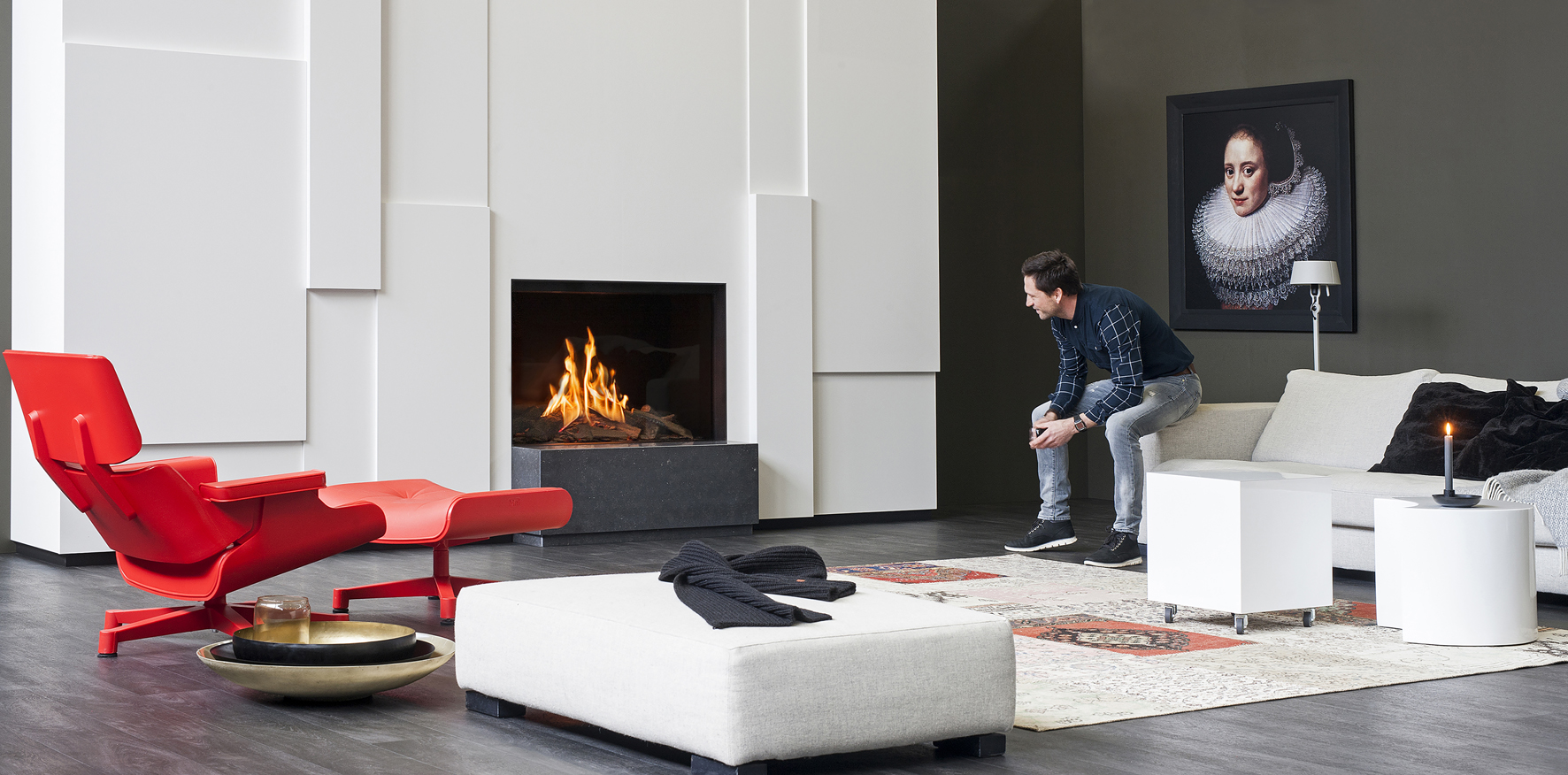 De Faber gashaard MatriX 650-I is een moderne frameless fronthaard met de innovatieve Log Burner 2.0®.  De huidige interieurtrend is een revival van charme. De houtstammen zijn terug en het echte vlammenbeeld is weer hot. Naast de haard integreert men kasten, een tv-wand, legplanken voor boeken of sfeervolle verlichting. Zo vormt de haard een mooi geheel met de rest van de woonkamer.