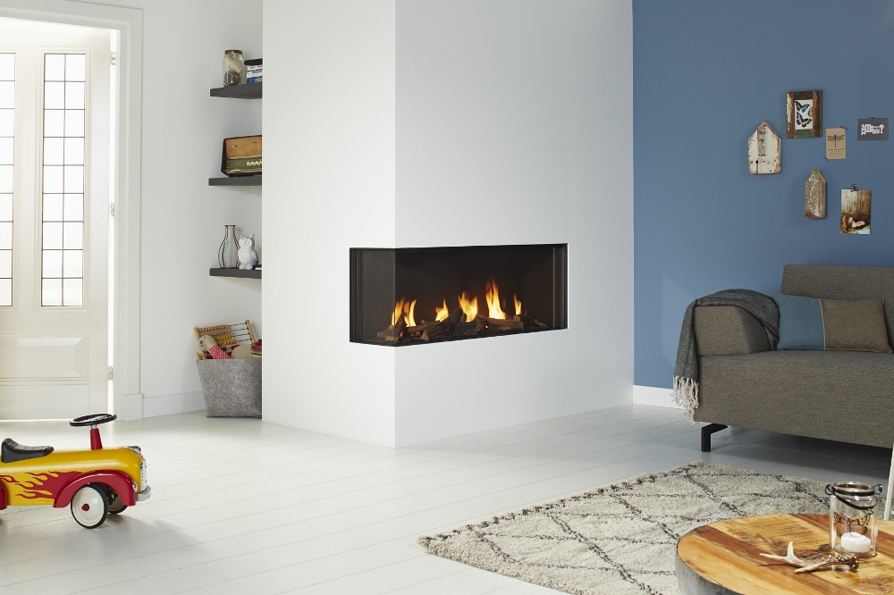 Design gashaard in de hoek - Global Fires