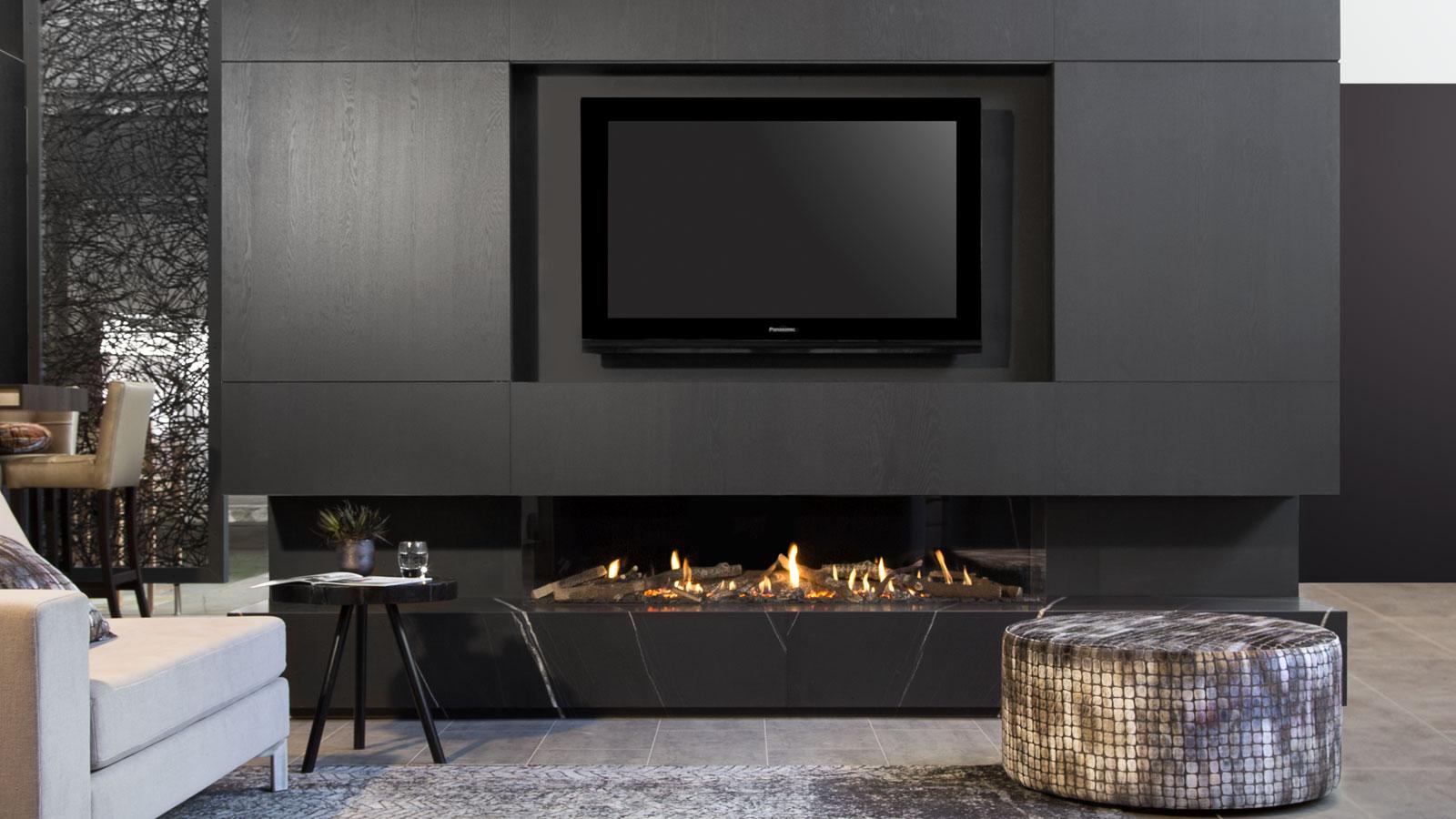 Haardeninspiratie: drie-zijdige gashaard Kalfire G170/37S #gashaard #interieur #interieurinspiratie #haard #kalfire