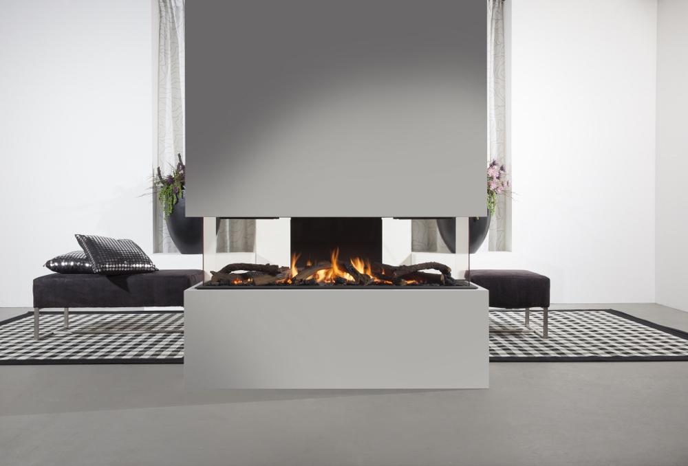 Danta 1400 gashaard - doorkijkhaard als ruimteverdeler - Wanders Fires & Stoves